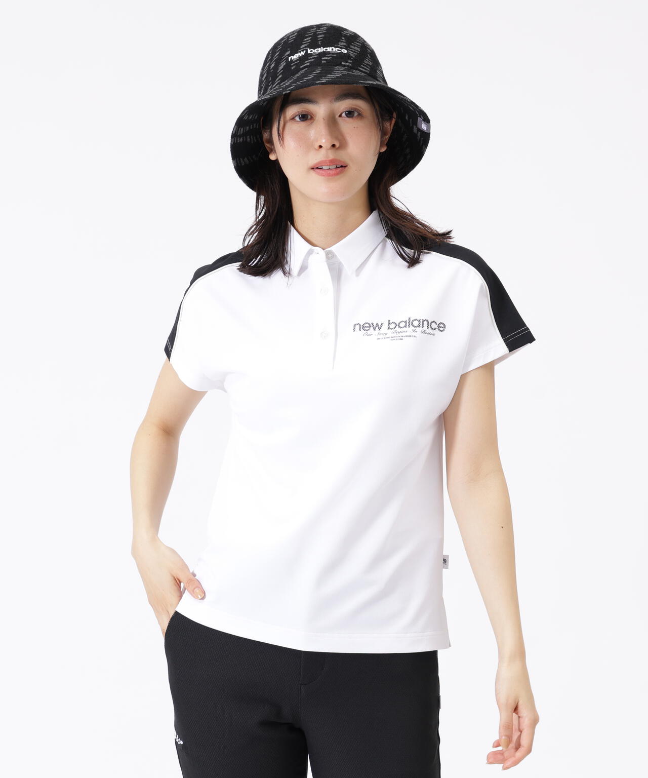 フレンチスリーブ カラーシャツ (WOMENS)