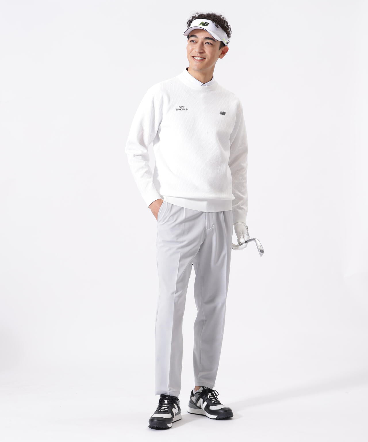 トーナルゼブラ柄 メッシュ ニット プルオーバー (MENS)