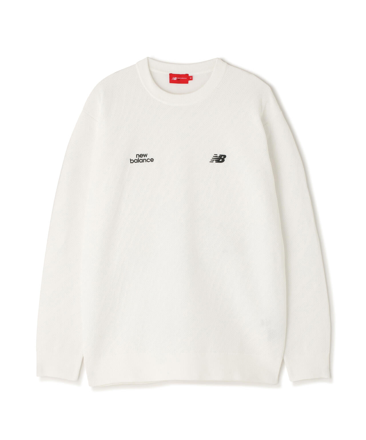 トーナルゼブラ柄 メッシュ ニット プルオーバー (MENS)