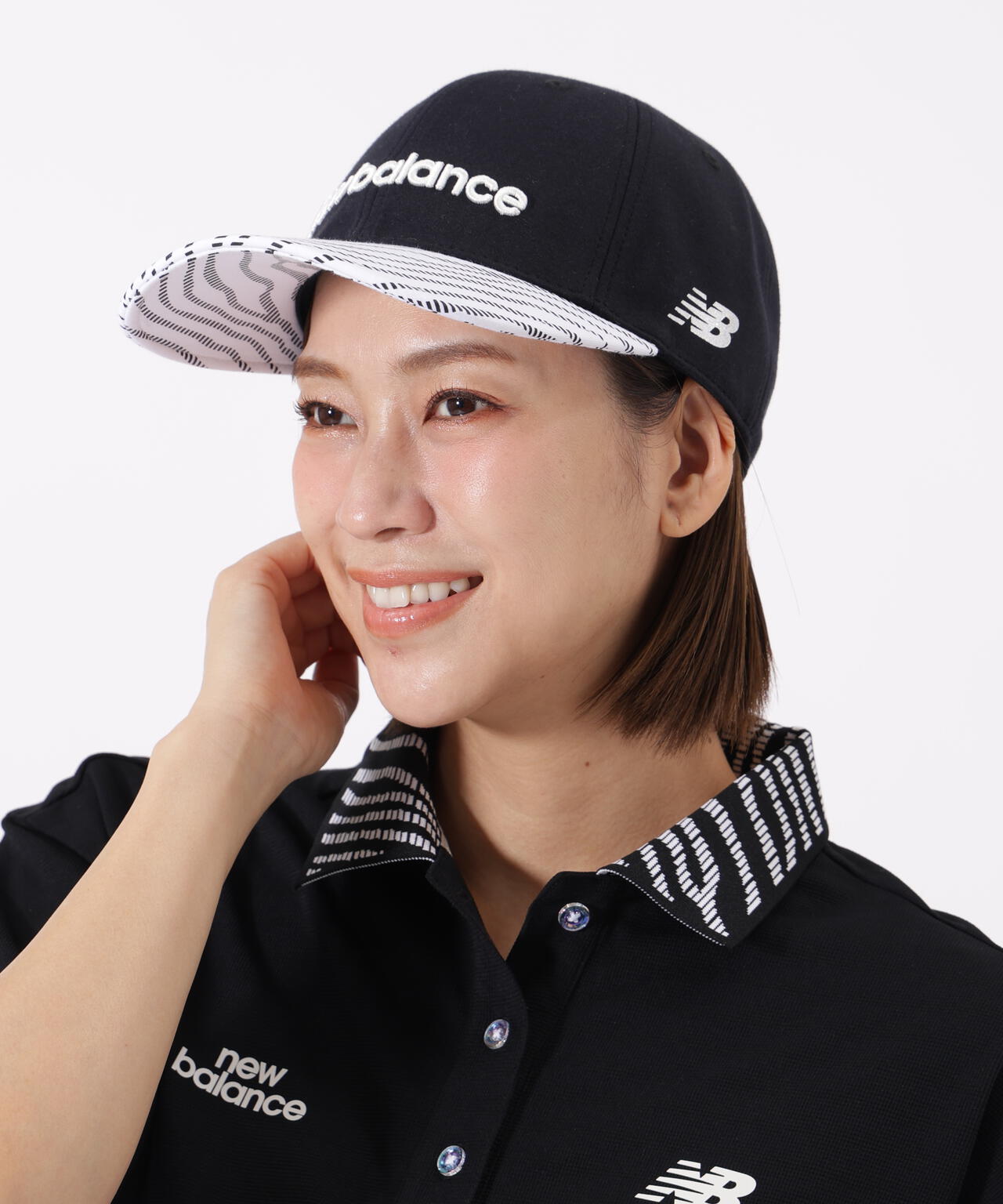 ストライプゼブラ 6パネルキャップ (WOMENS)