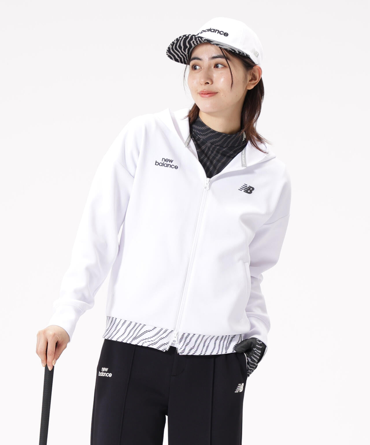 ストライプゼブラ 6パネルキャップ (WOMENS)