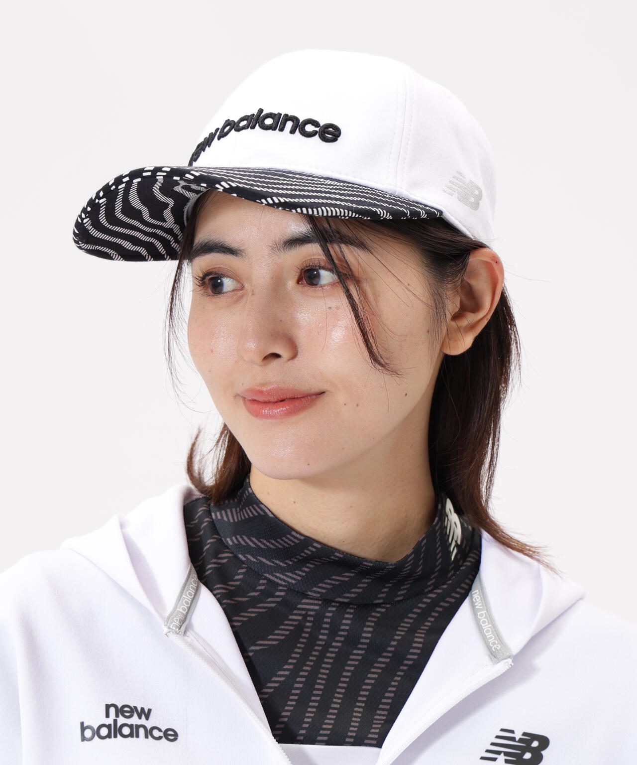 ストライプゼブラ 6パネルキャップ (WOMENS)