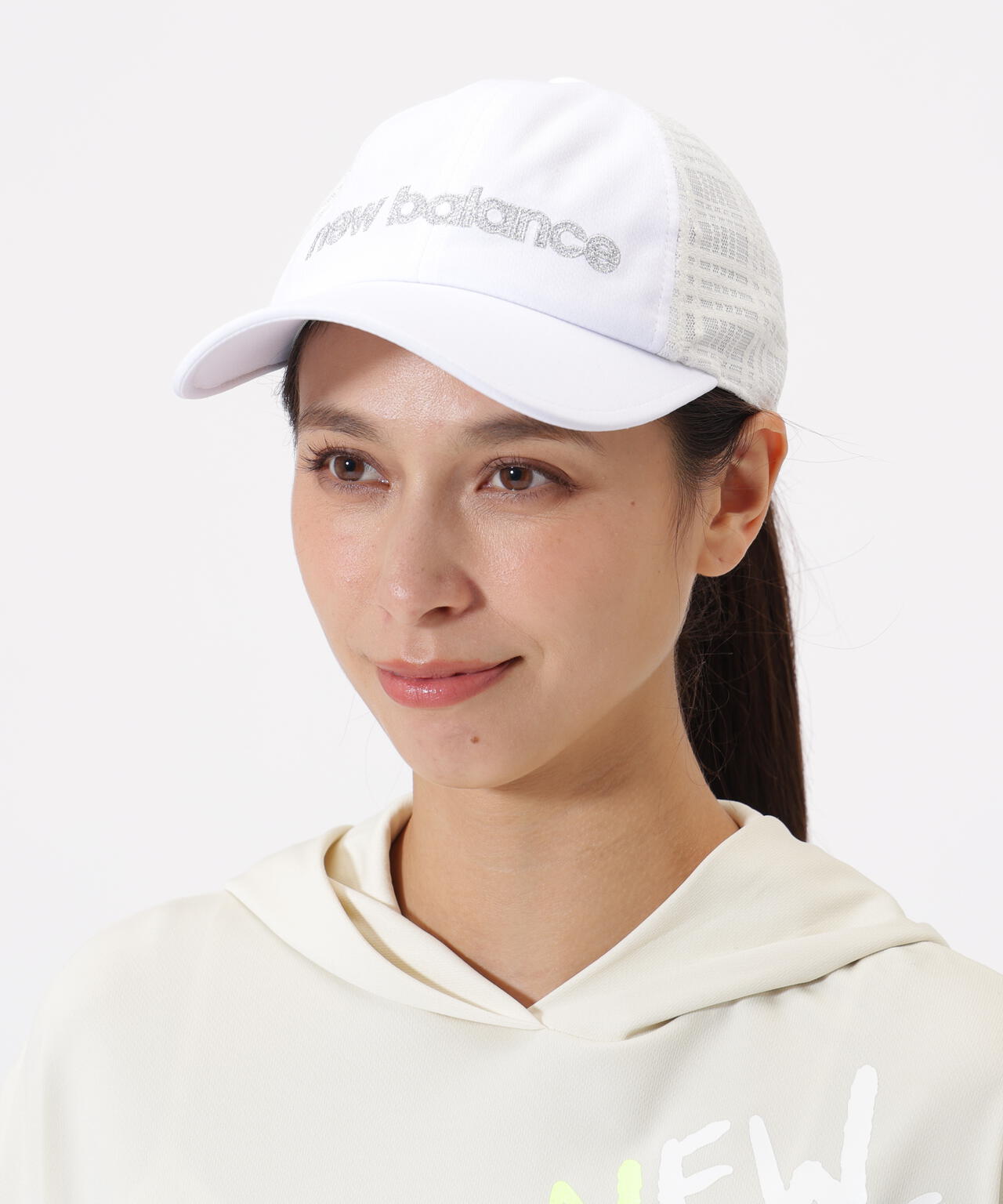 チェック柄メッシュ 6パネルキャップ (WOMENS)