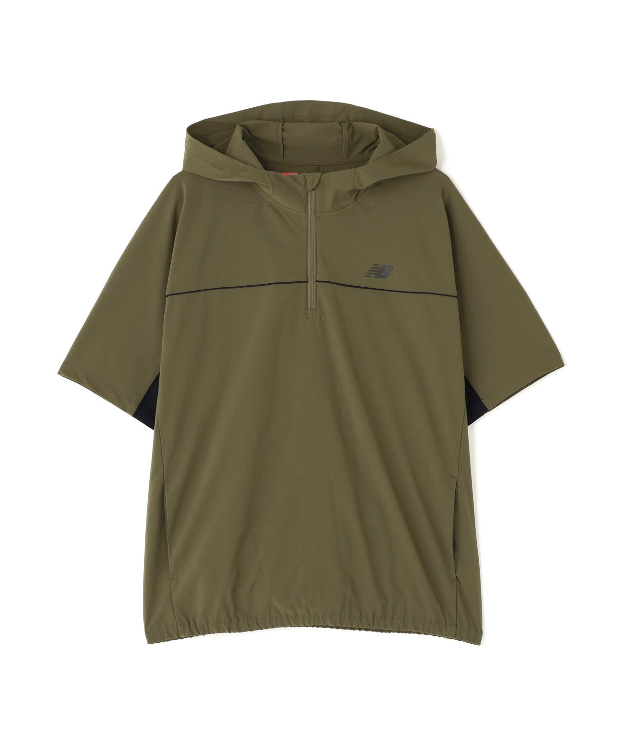 撥水 ハーフジップ プルオーバー フーディー (MENS)
