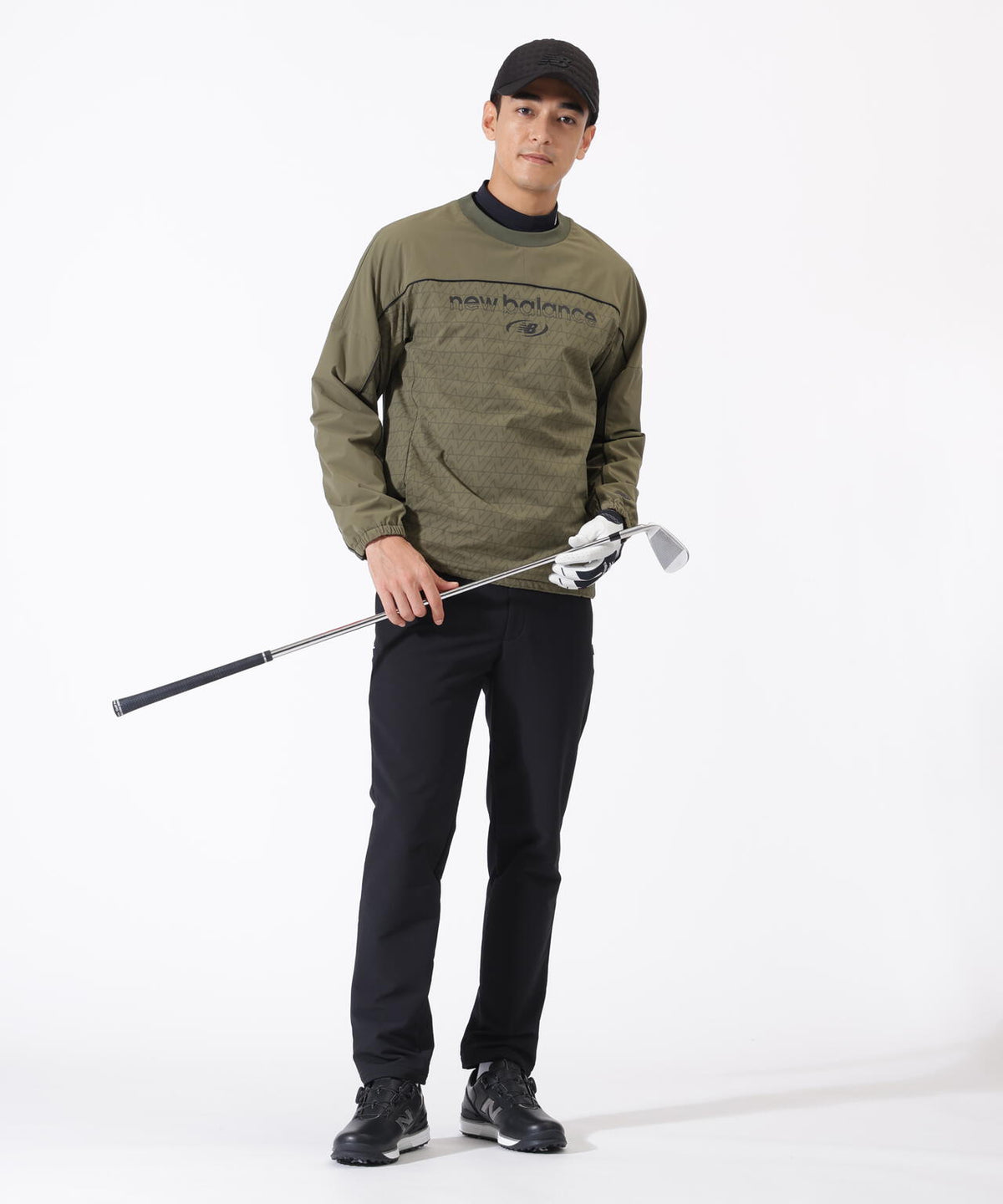 メランジ 裏起毛 ロングパンツ (MENS)