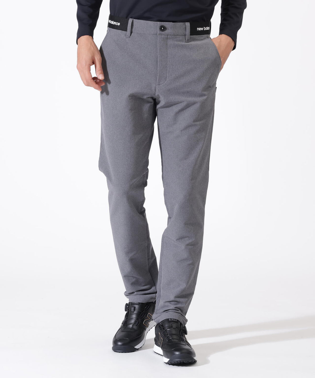 メランジ 裏起毛 ロングパンツ (MENS)