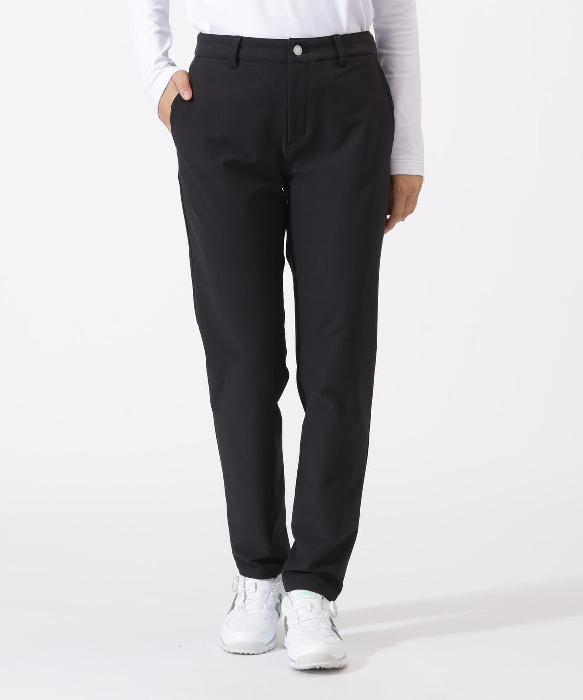 裏起毛 テーパード ロングパンツ (WOMENS)