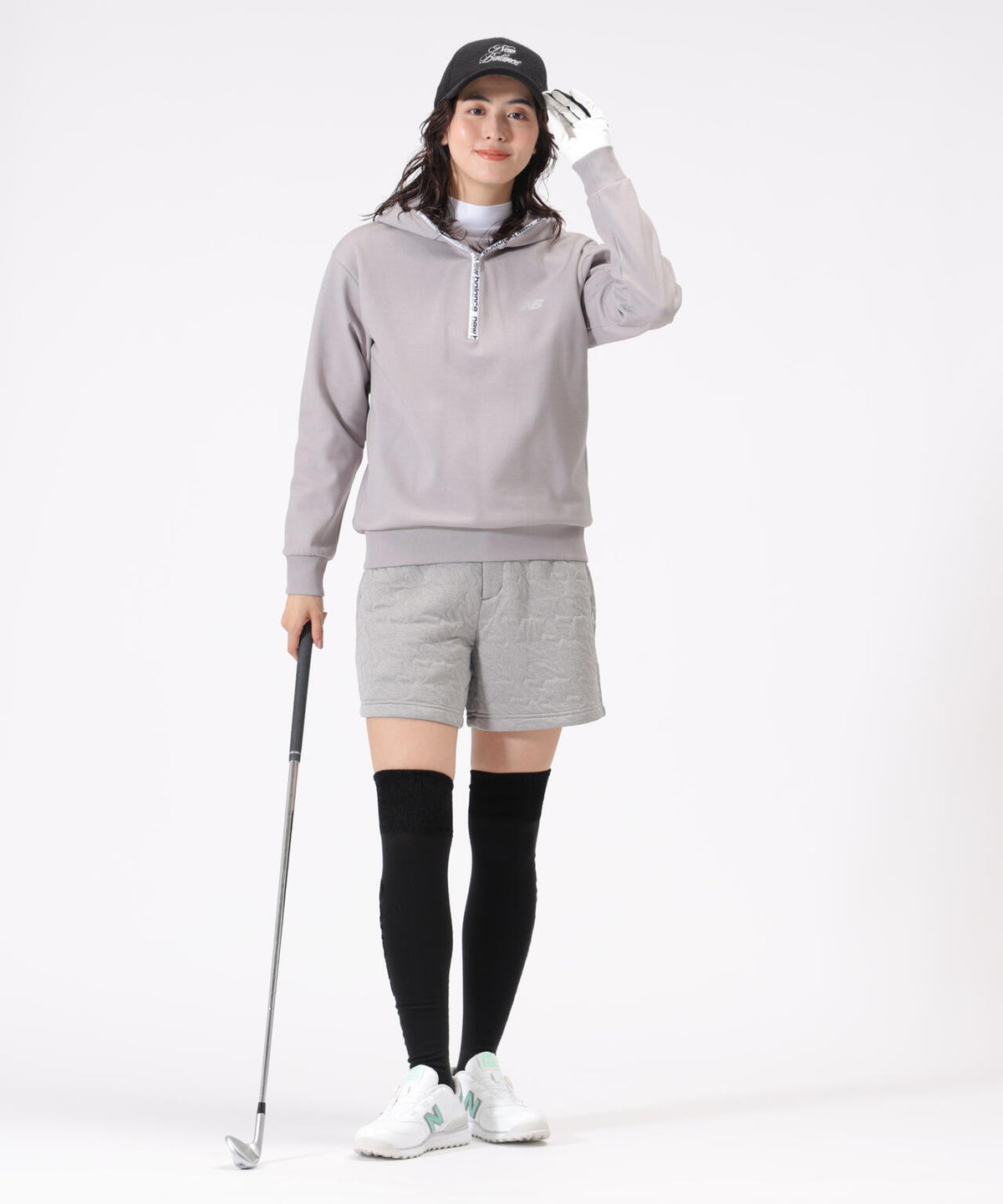 Nサークル柄 キルト キュロット (WOMENS)
