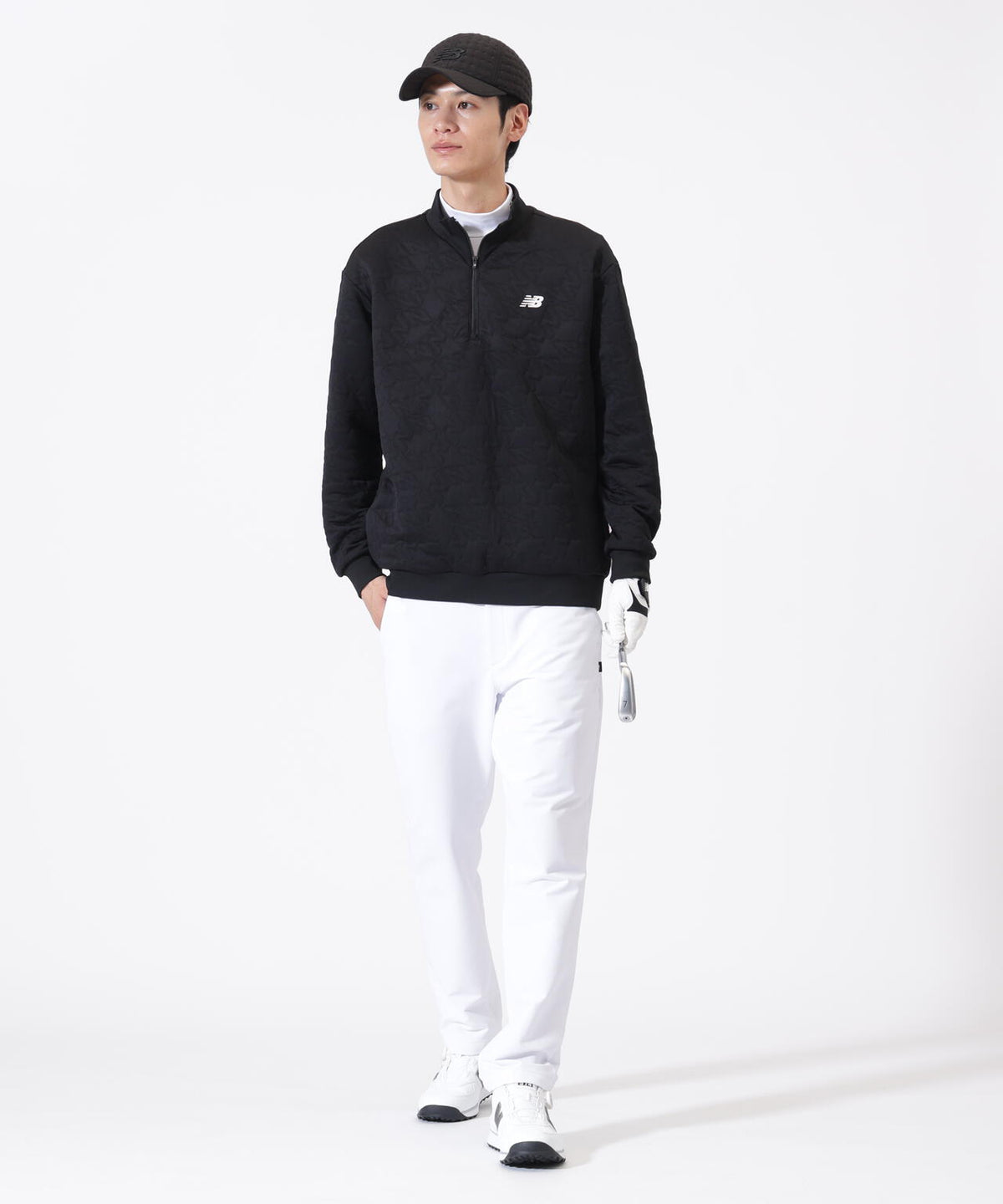 Nサークルキルト ハーフジップ プルオーバー (MENS)