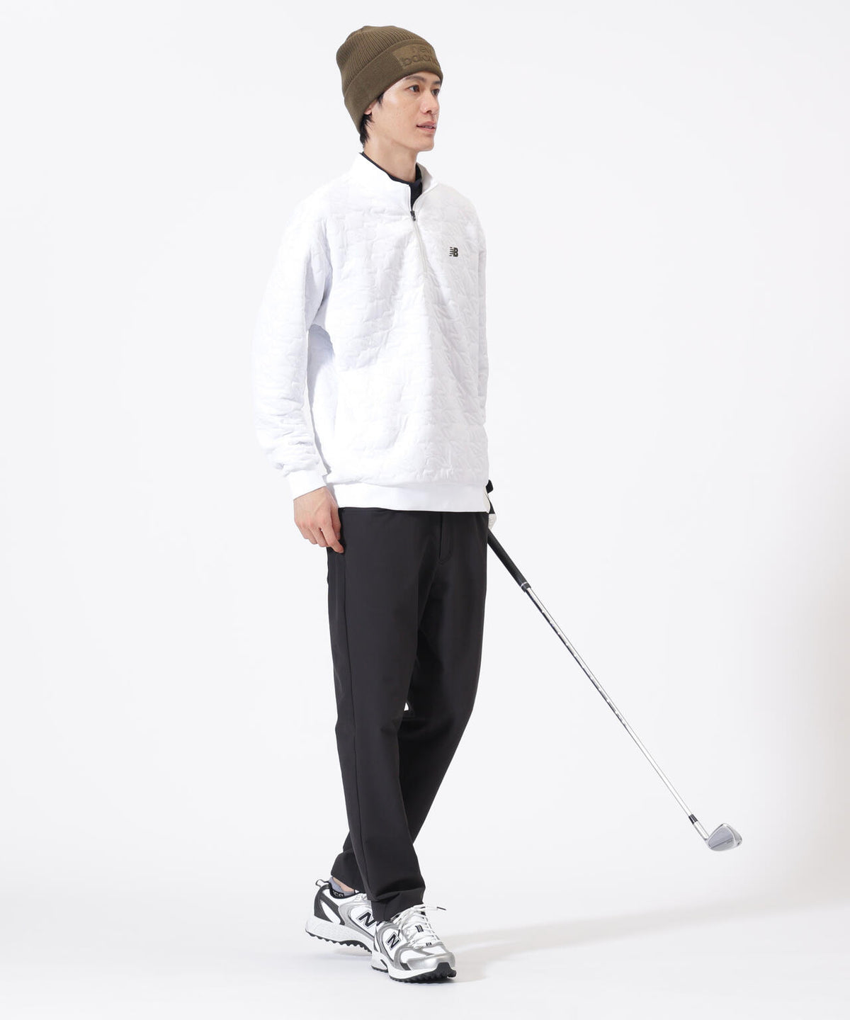 Nサークルキルト ハーフジップ プルオーバー (MENS)