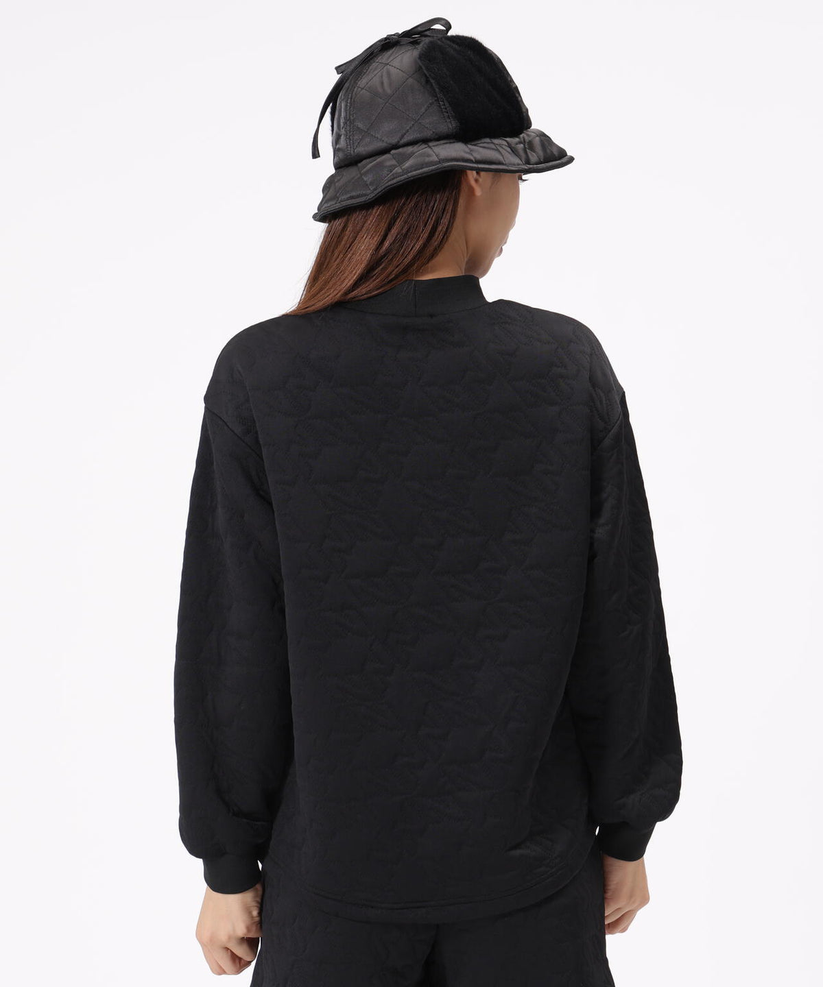Nサークルキルト モックネック プルオーバー (WOMENS)