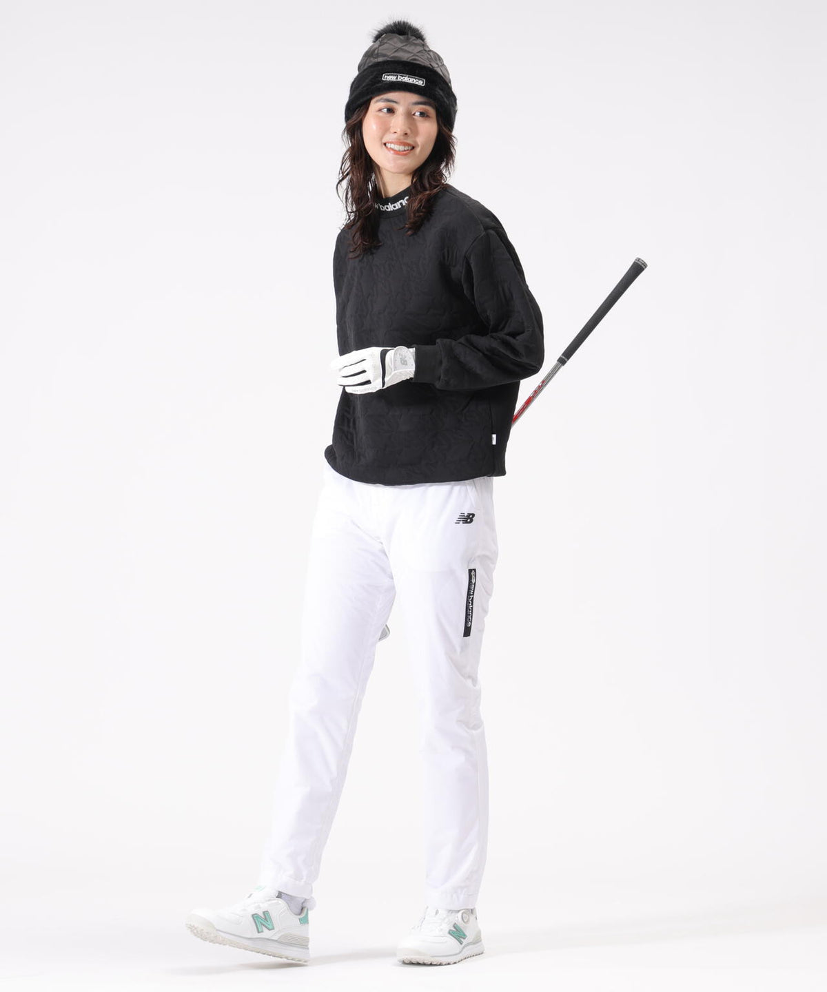 Nサークルキルト モックネック プルオーバー (WOMENS)