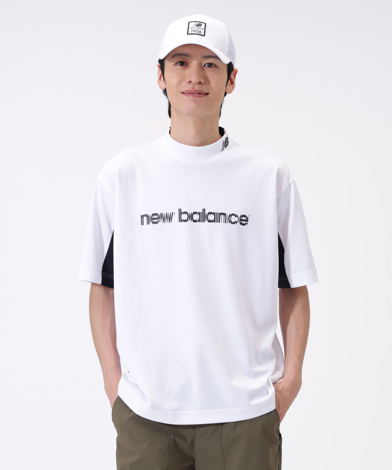 超速乾 ハーフスリーブ モックネック プルオーバー (MENS)