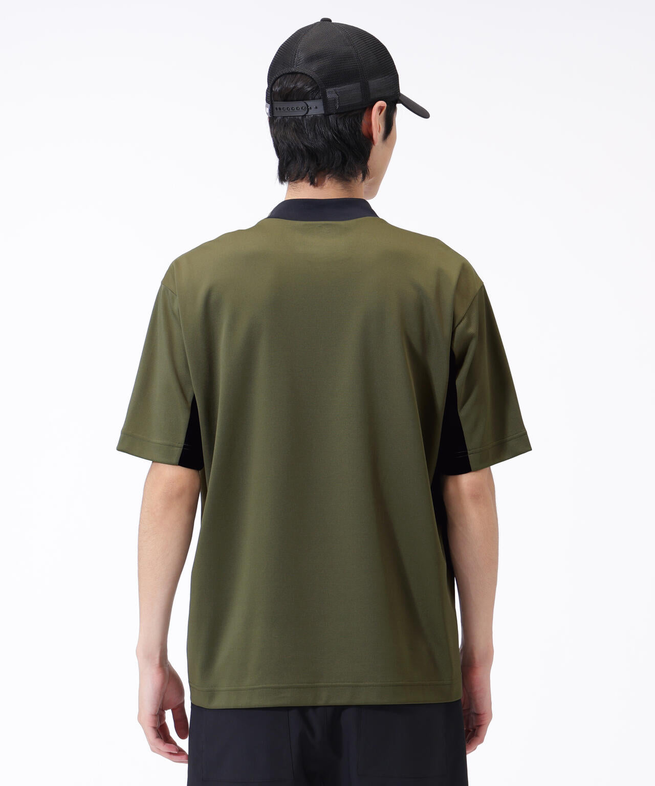 超速乾 ハーフスリーブ モックネック プルオーバー (MENS)