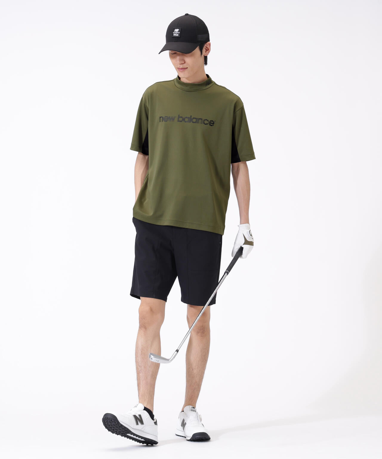 超速乾 ハーフスリーブ モックネック プルオーバー (MENS)