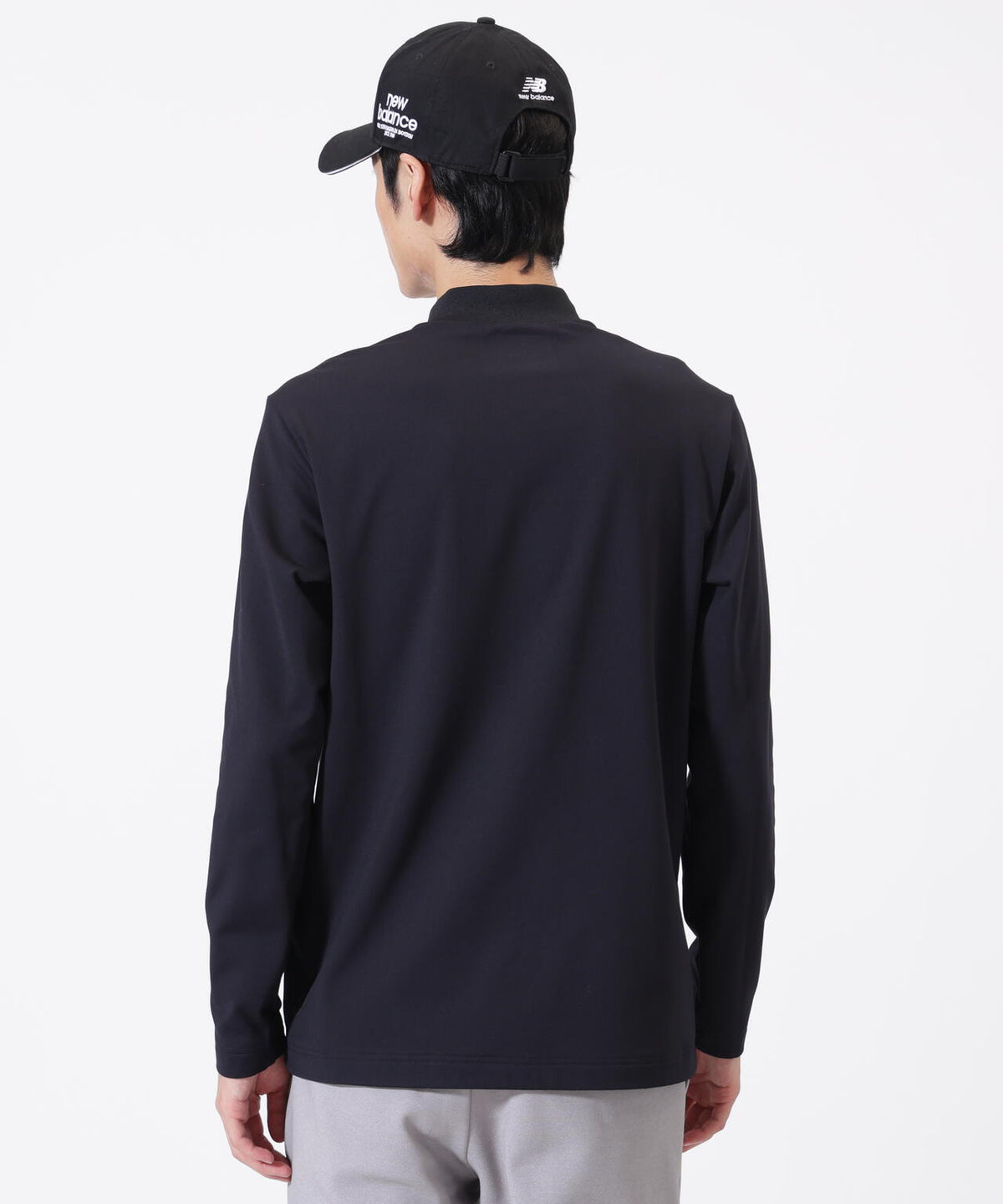 長袖 モックネック プルオーバー (MENS)