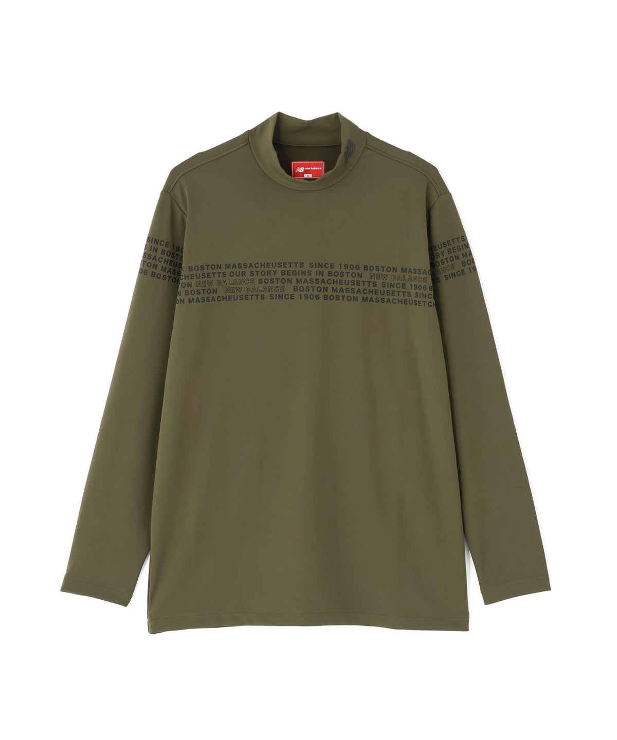 光吸収発熱 長袖 モックネック プルオーバー (MENS)