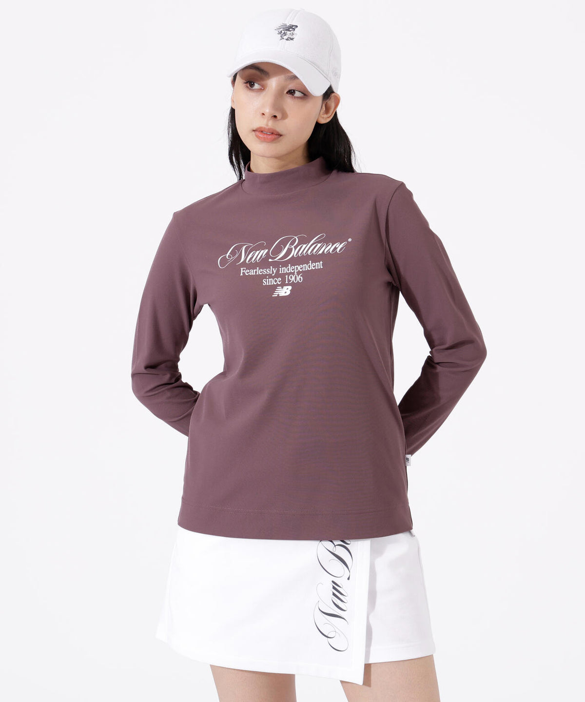 UV 長袖 モックネック プルオーバー (WOMENS)