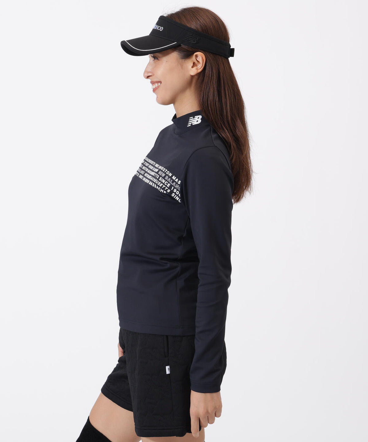 光吸収発熱 長袖 モックネック プルオーバー (WOMENS)