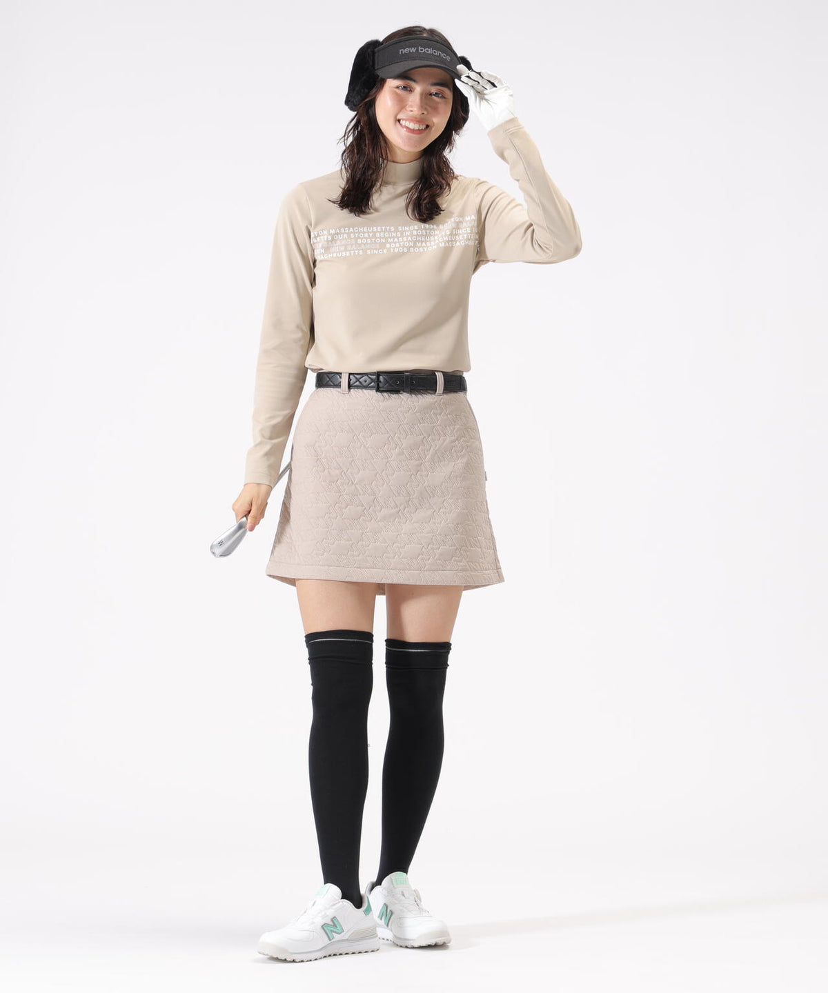 光吸収発熱 長袖 モックネック プルオーバー (WOMENS)