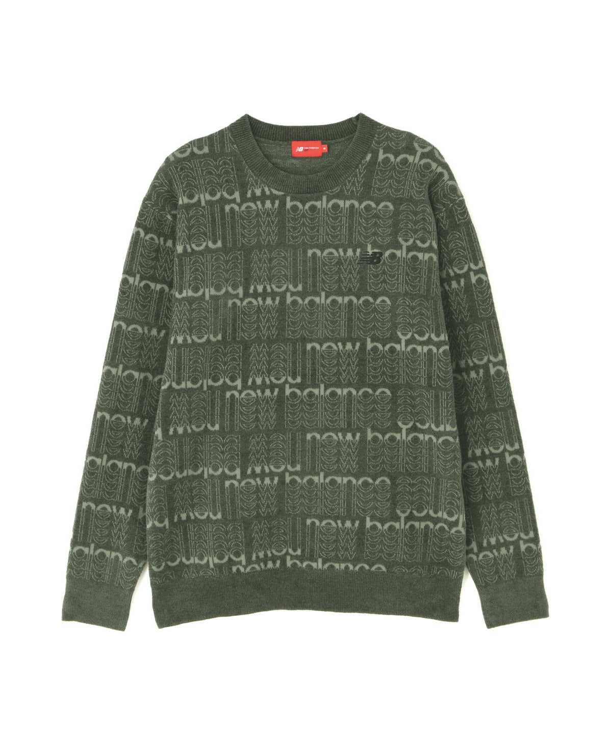 総柄 クルーネック ニット プルオーバー (MENS)
