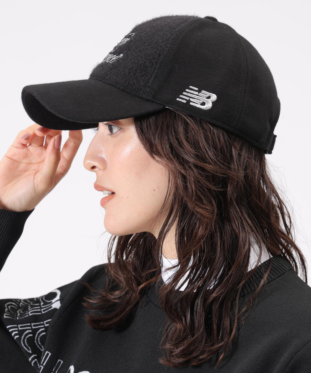 ジャージー×シャギー 6パネルキャップ (WOMENS)
