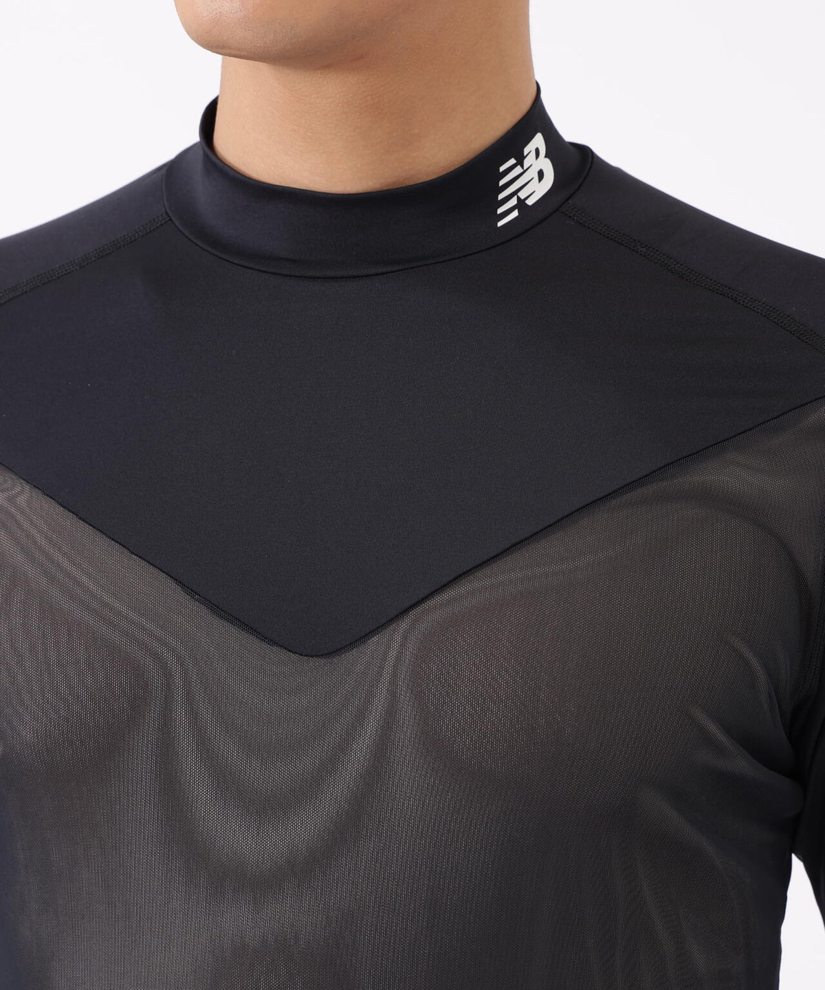 UV 接触冷感 モックネック インナー プルオーバー (MENS)