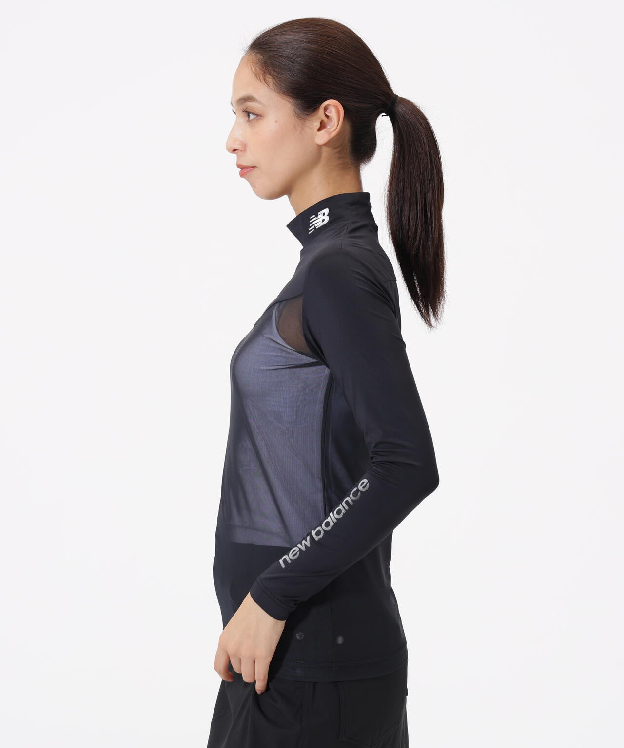 接触冷感 モックネック インナー プルオーバー (WOMENS)