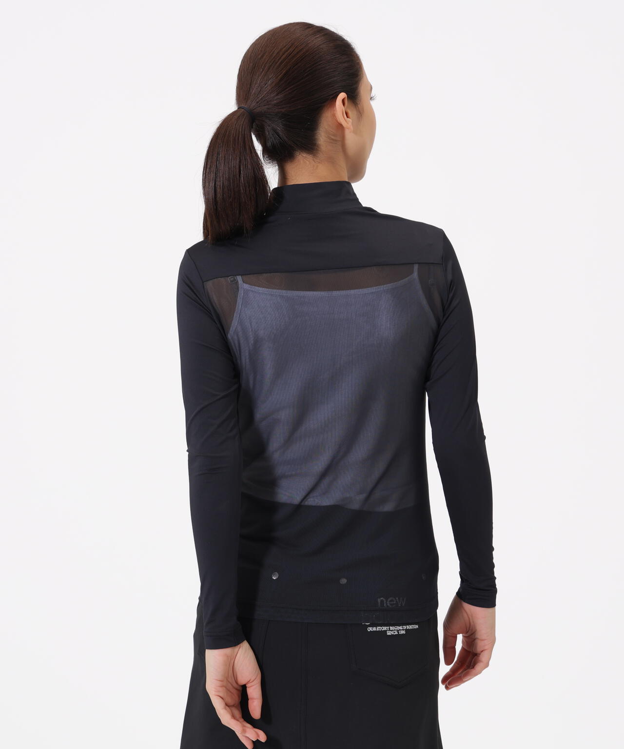 接触冷感 モックネック インナー プルオーバー (WOMENS)