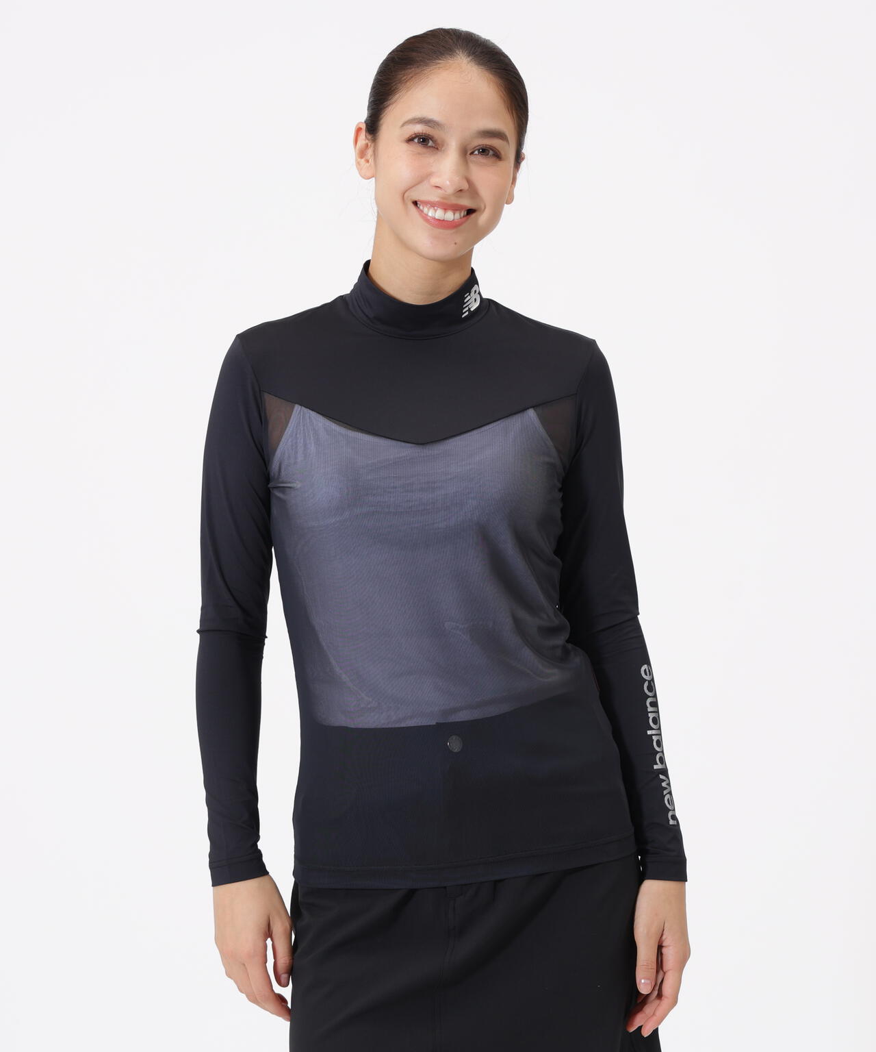接触冷感 モックネック インナー プルオーバー (WOMENS)