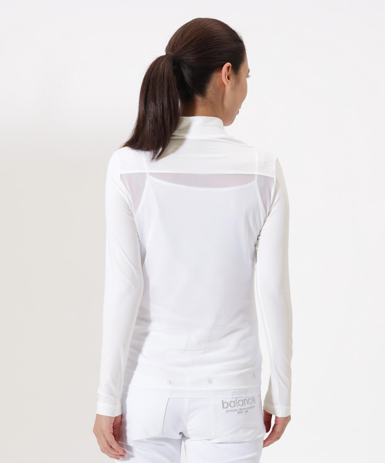 接触冷感 モックネック インナー プルオーバー (WOMENS)