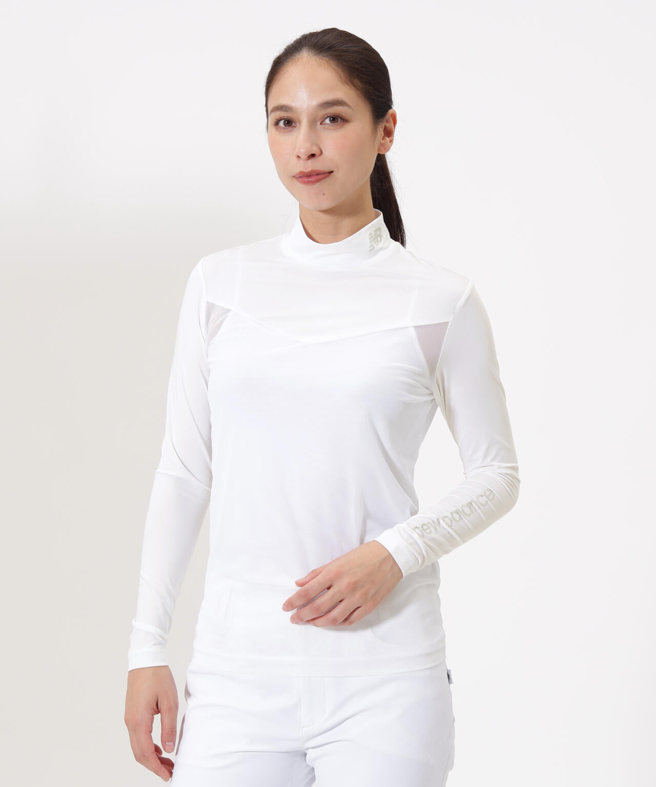 接触冷感 モックネック インナー プルオーバー (WOMENS)
