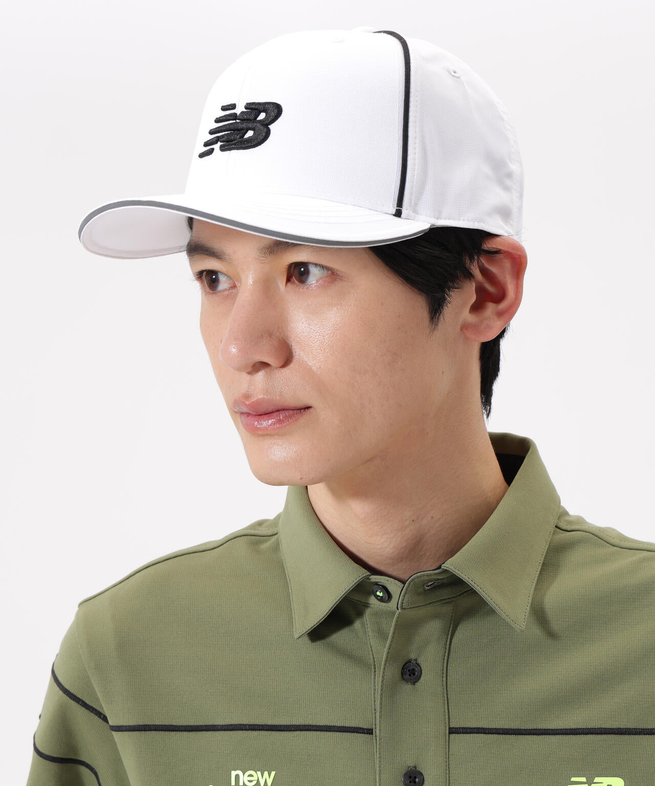 マグネット式マーカー付き セミカーブドブリムキャップ (MENS)