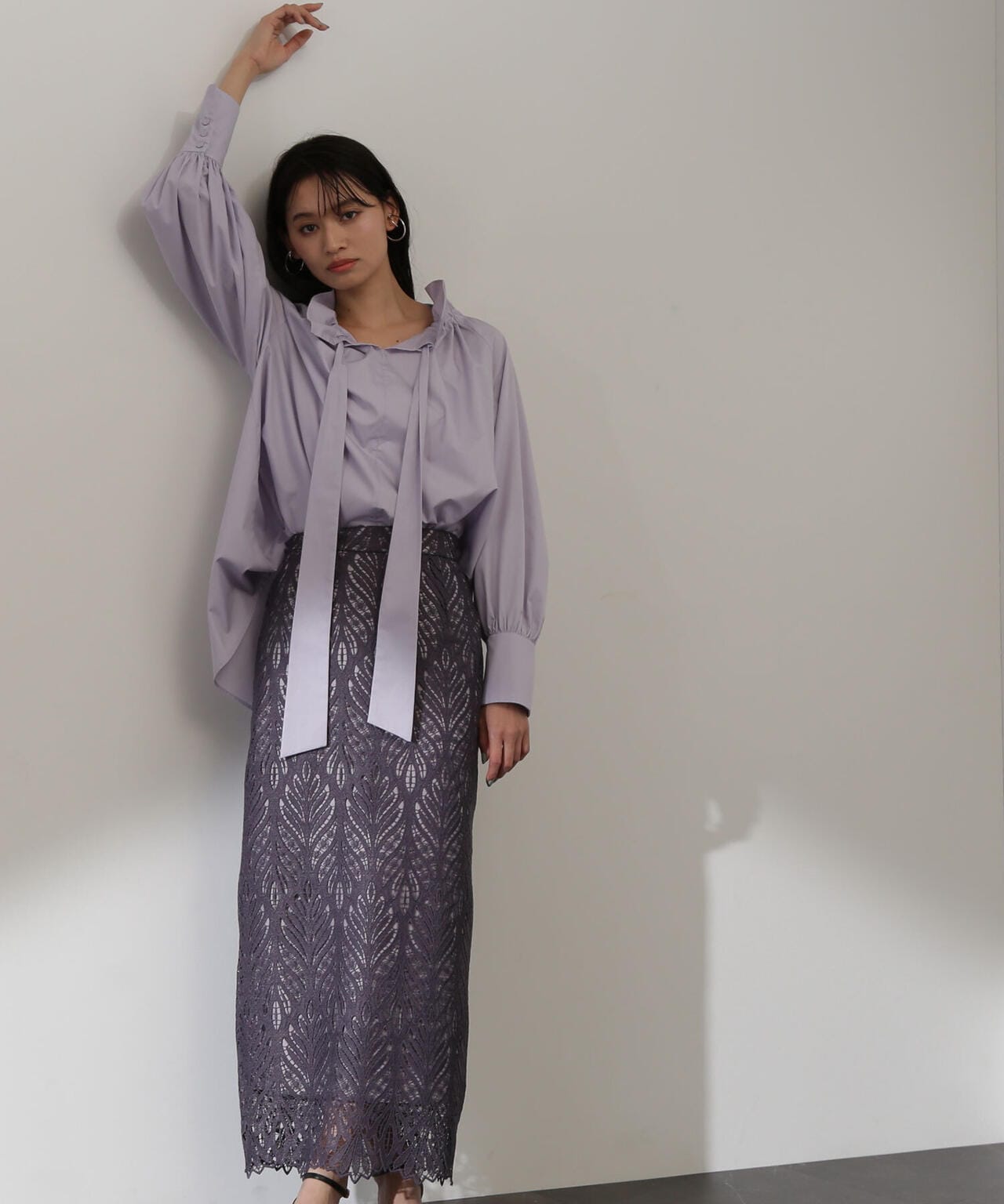 リーフスカラップマキシスカート