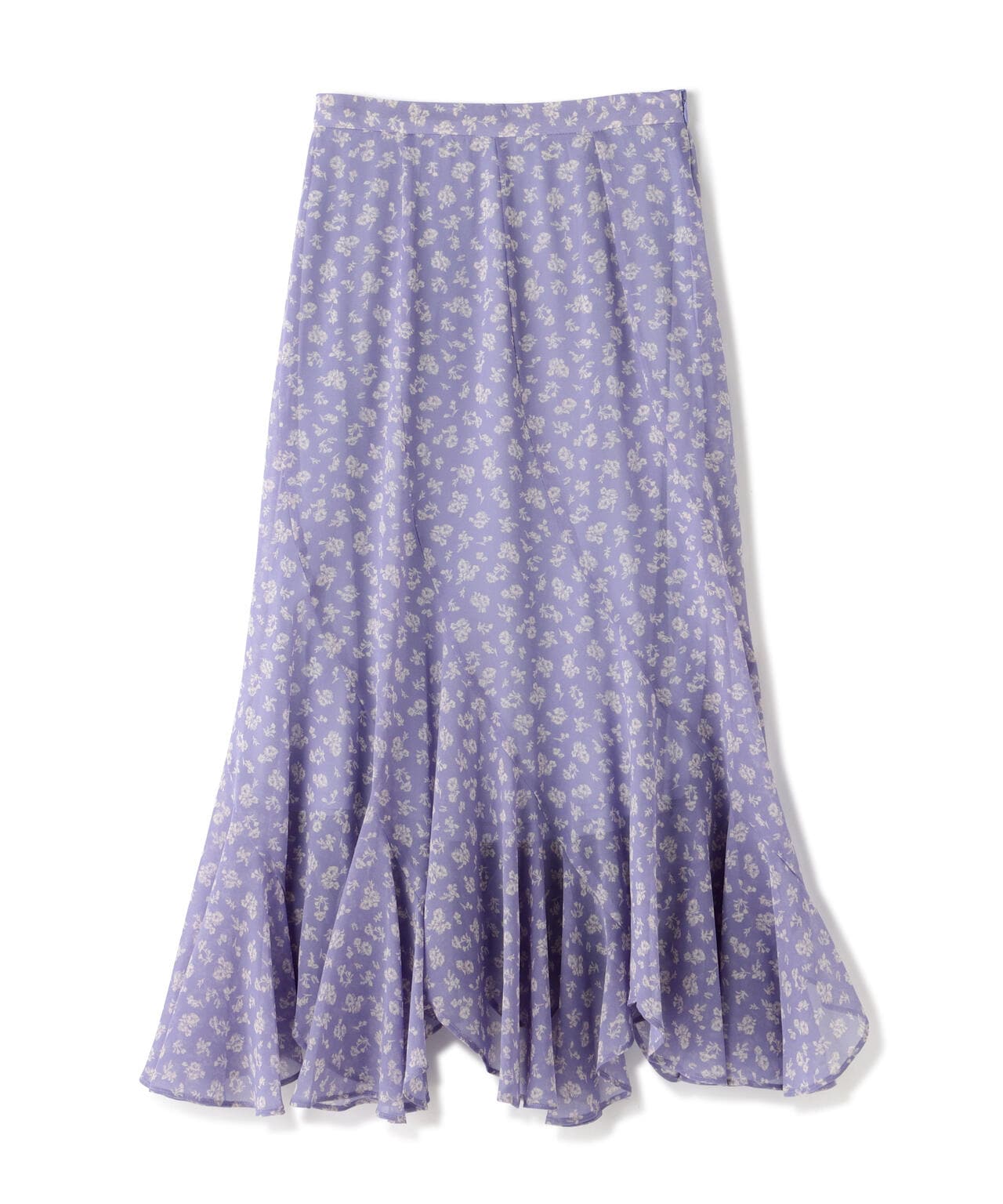 エスカルゴ花柄シフォンスカート