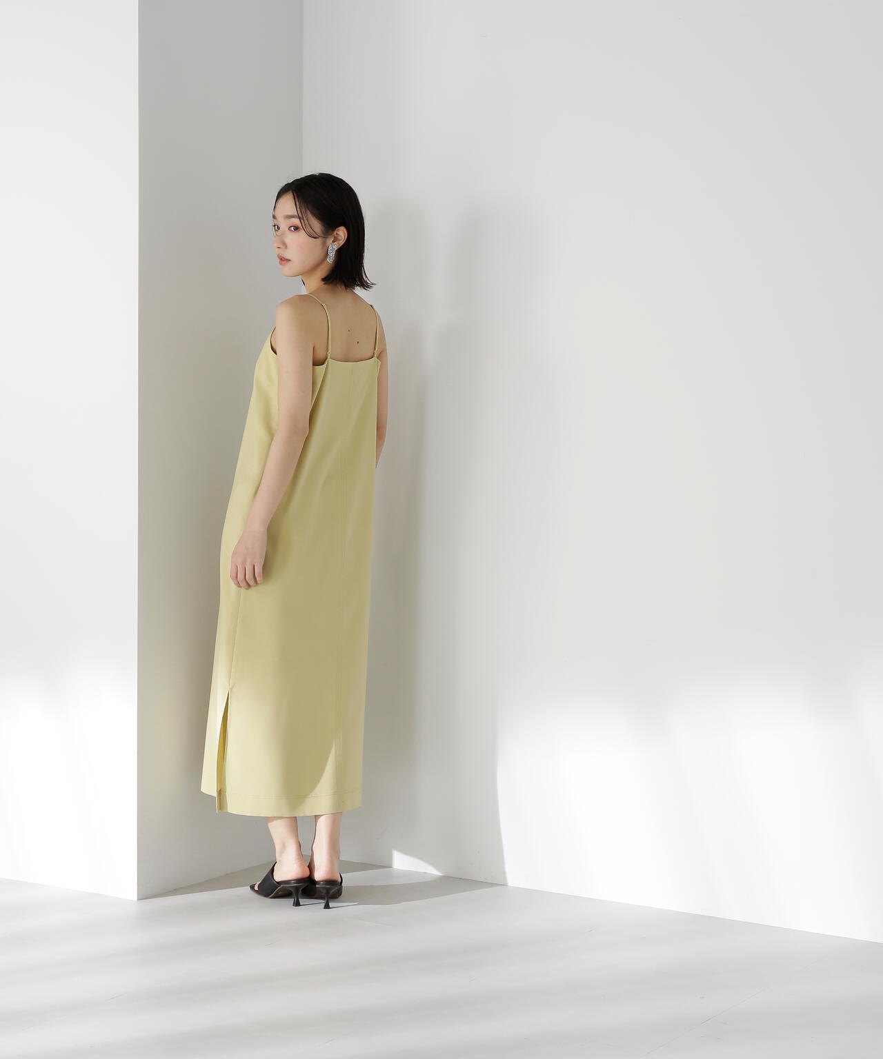 【Oggi掲載】<ステッチワークセットアップ>Iラインキャミワンピ
