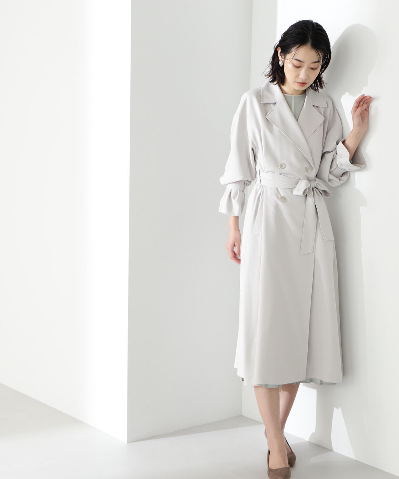 【美人百花掲載】クリアツイルドレストレンチコート