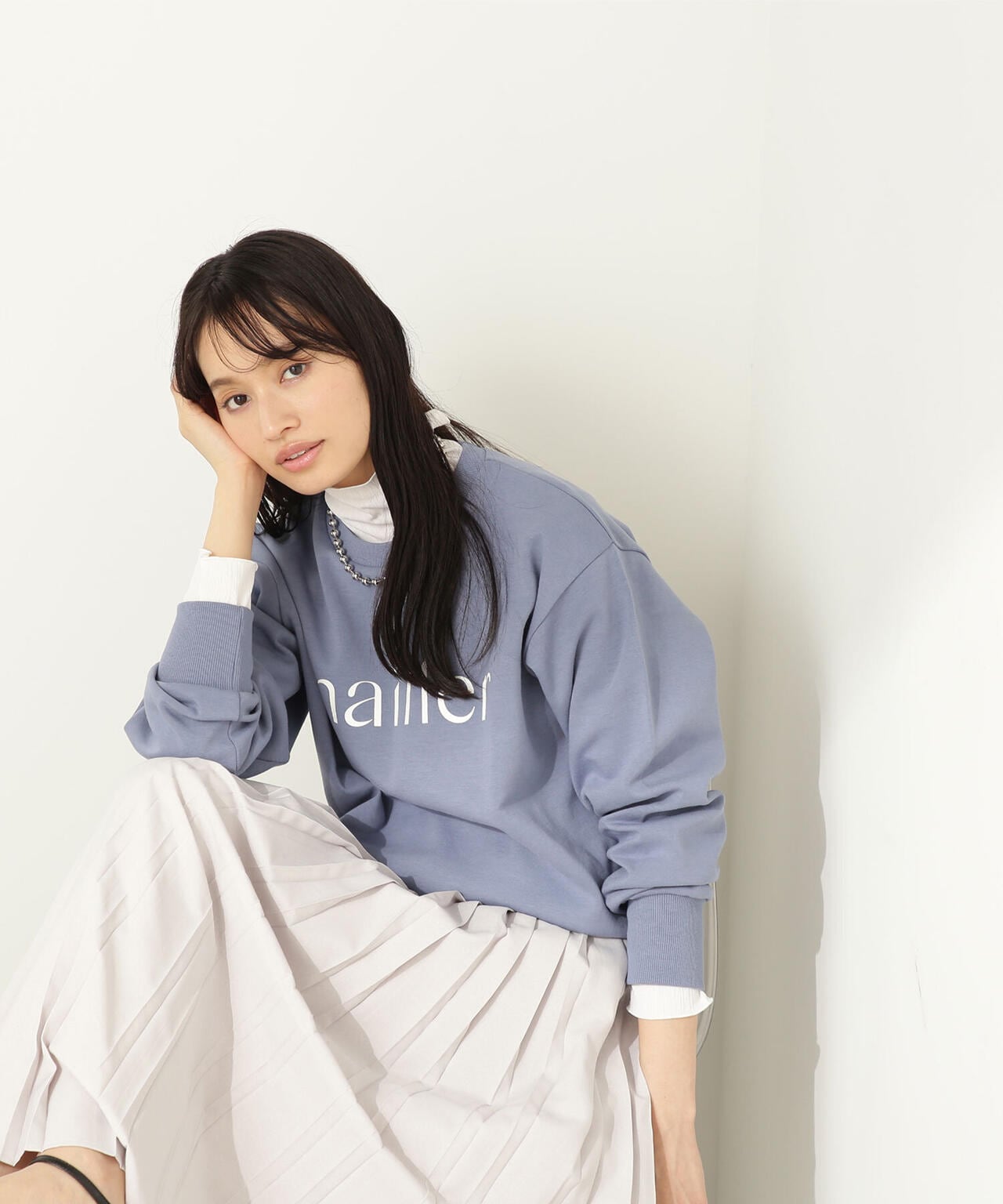 【bdONLINE限定色:ベージュ】アソートロゴカットソープルオーバー