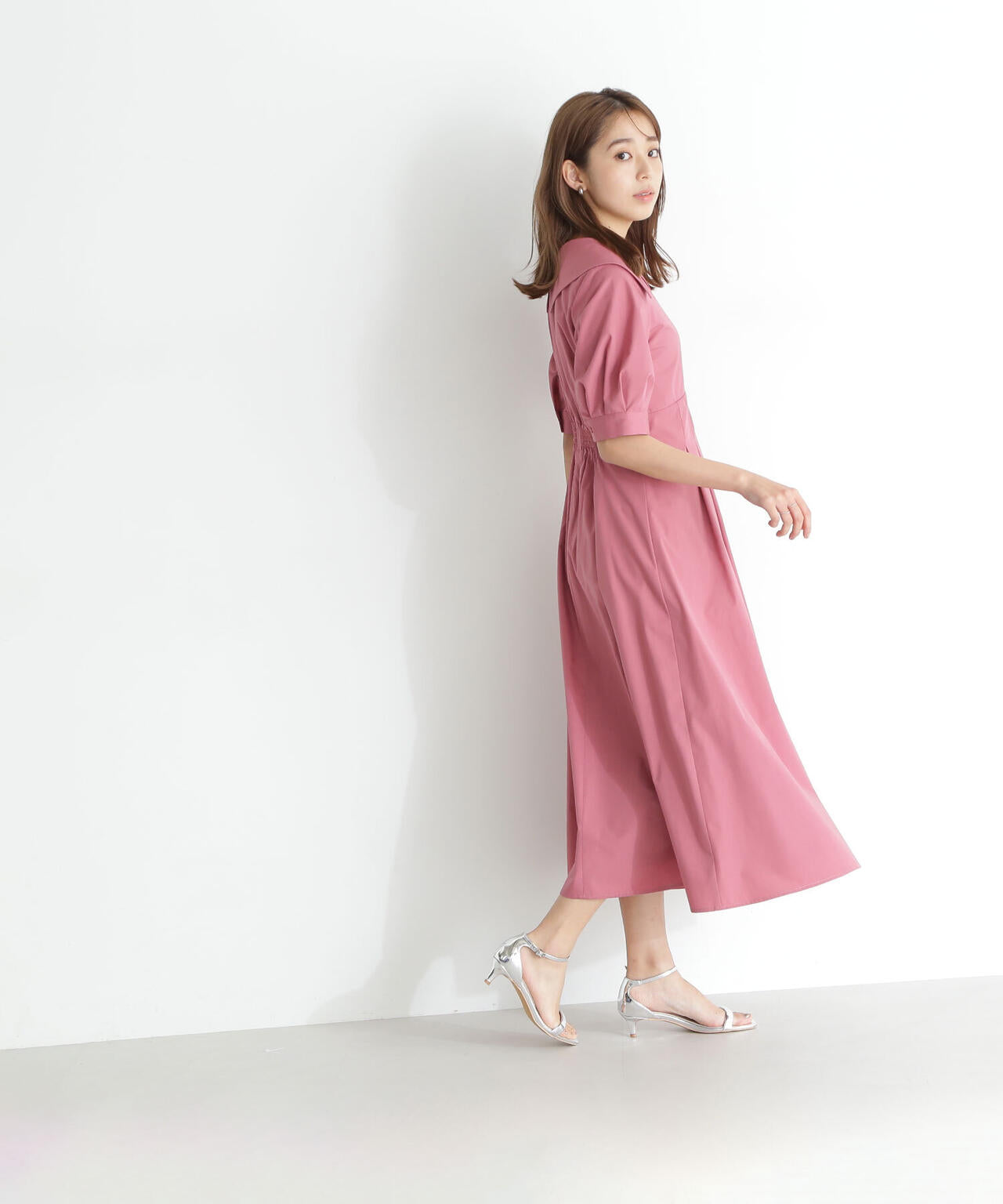 カシュクールシャツワンピース*