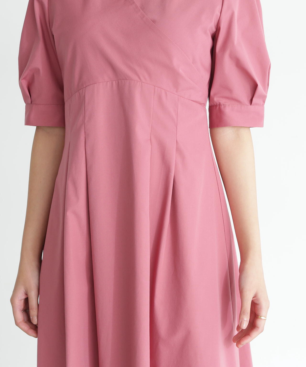 カシュクールシャツワンピース*