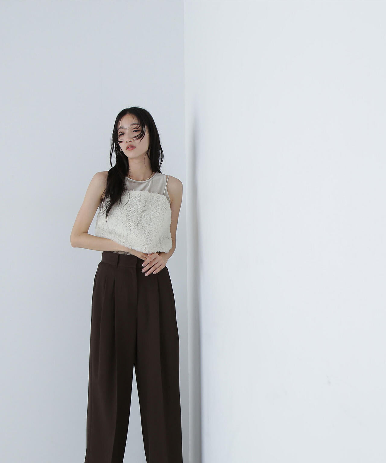 チュールフリルキャミビスチェ*