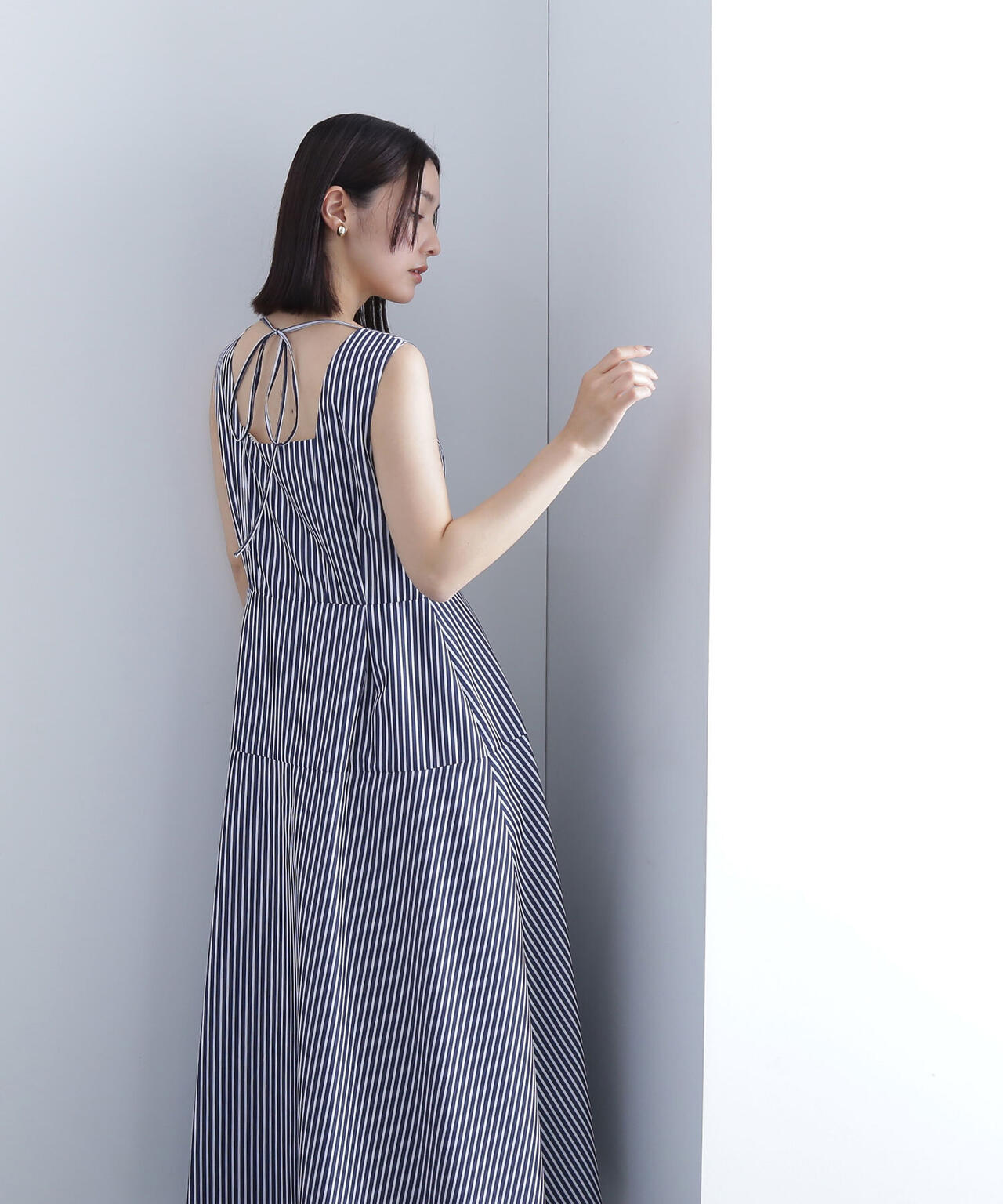 バックシャンフレアワンピース*