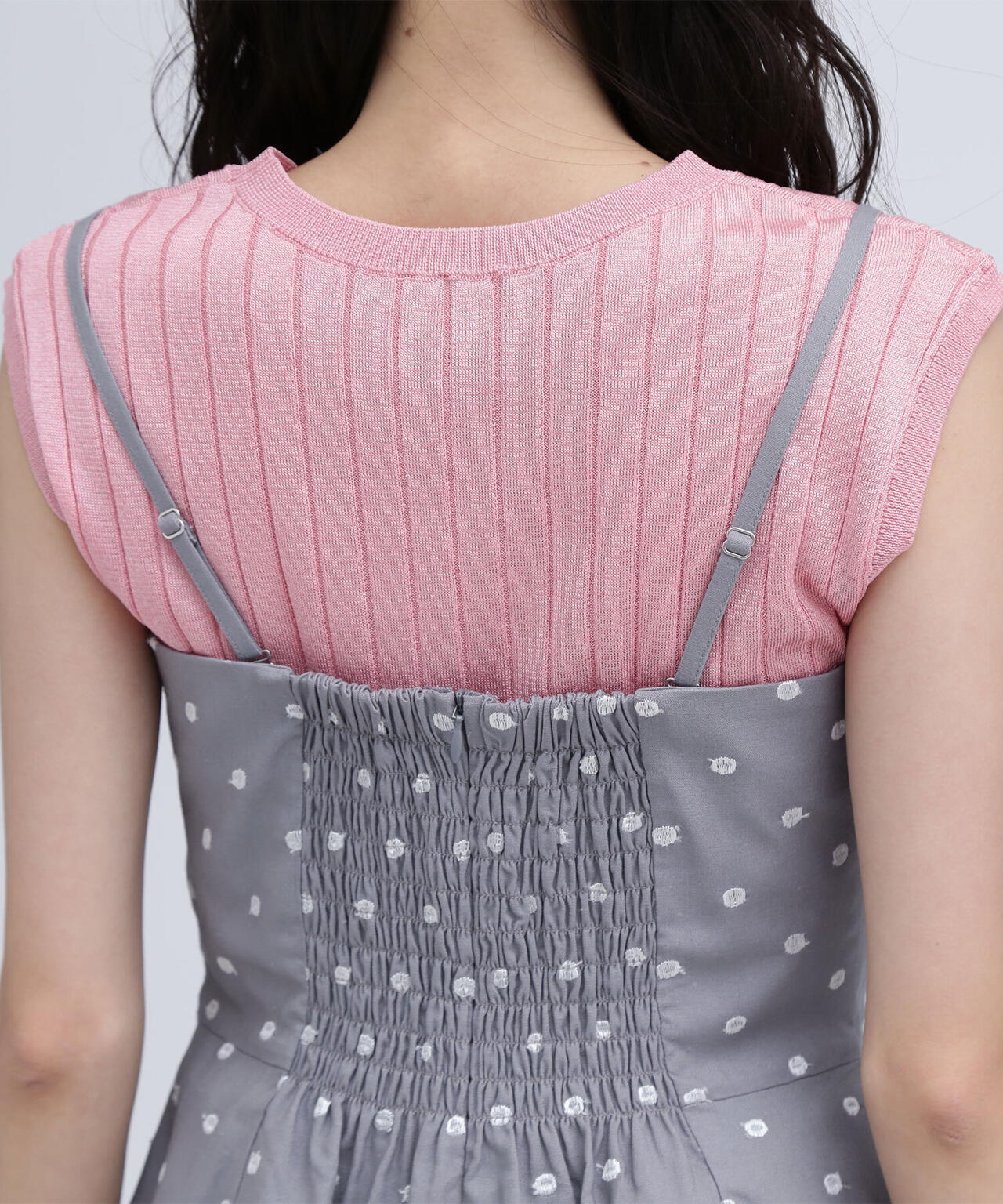 ドット刺繍キャミビスチェ*