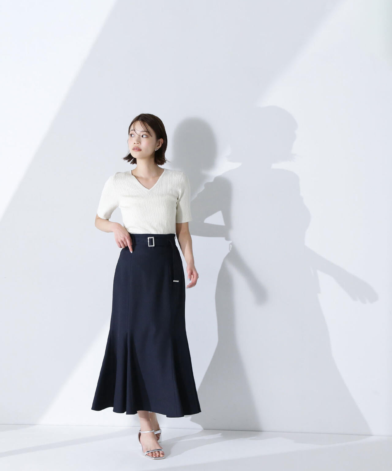 ベルテッドマーメイドスカート*