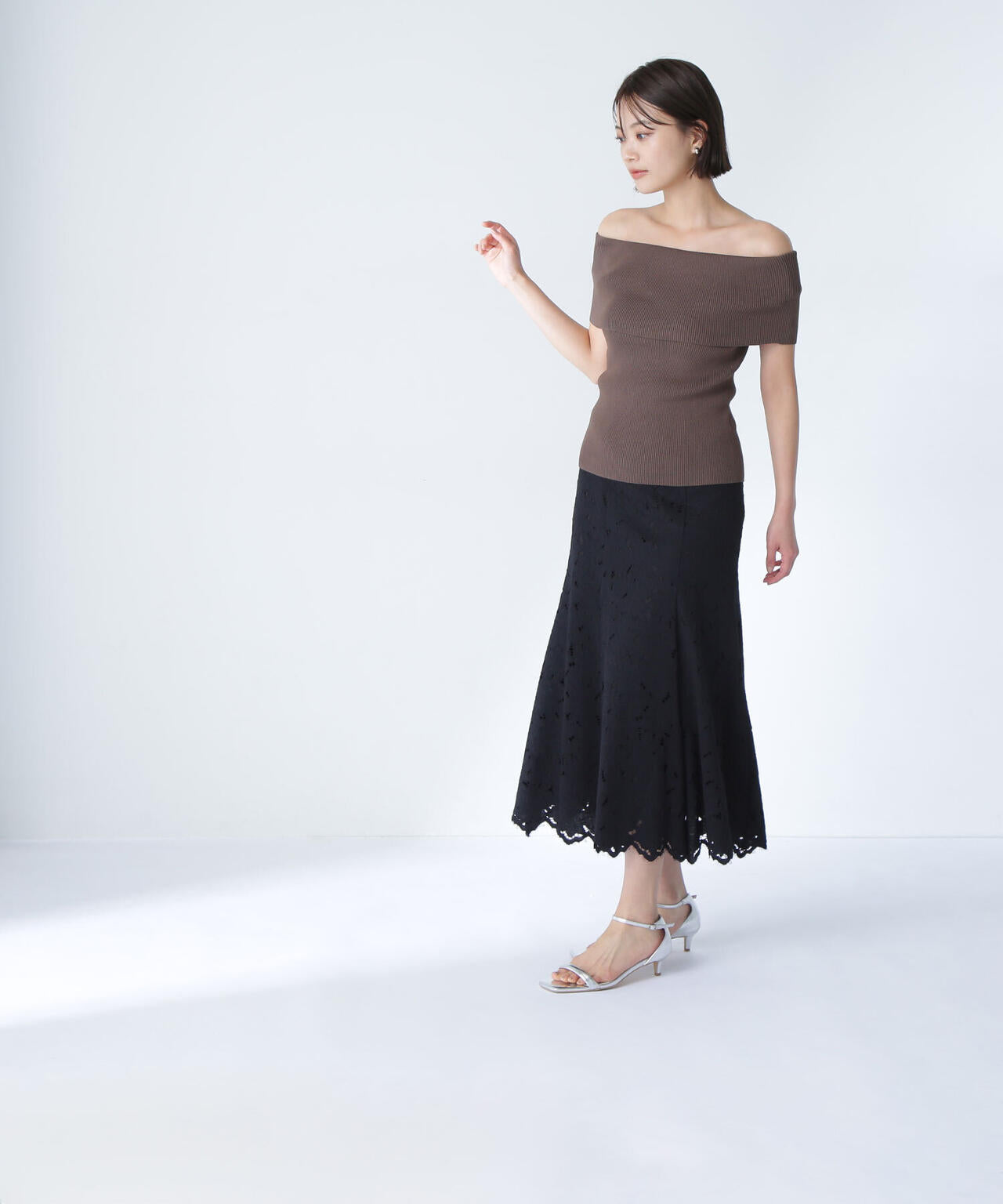 ラッフルレース SETUP スカート*