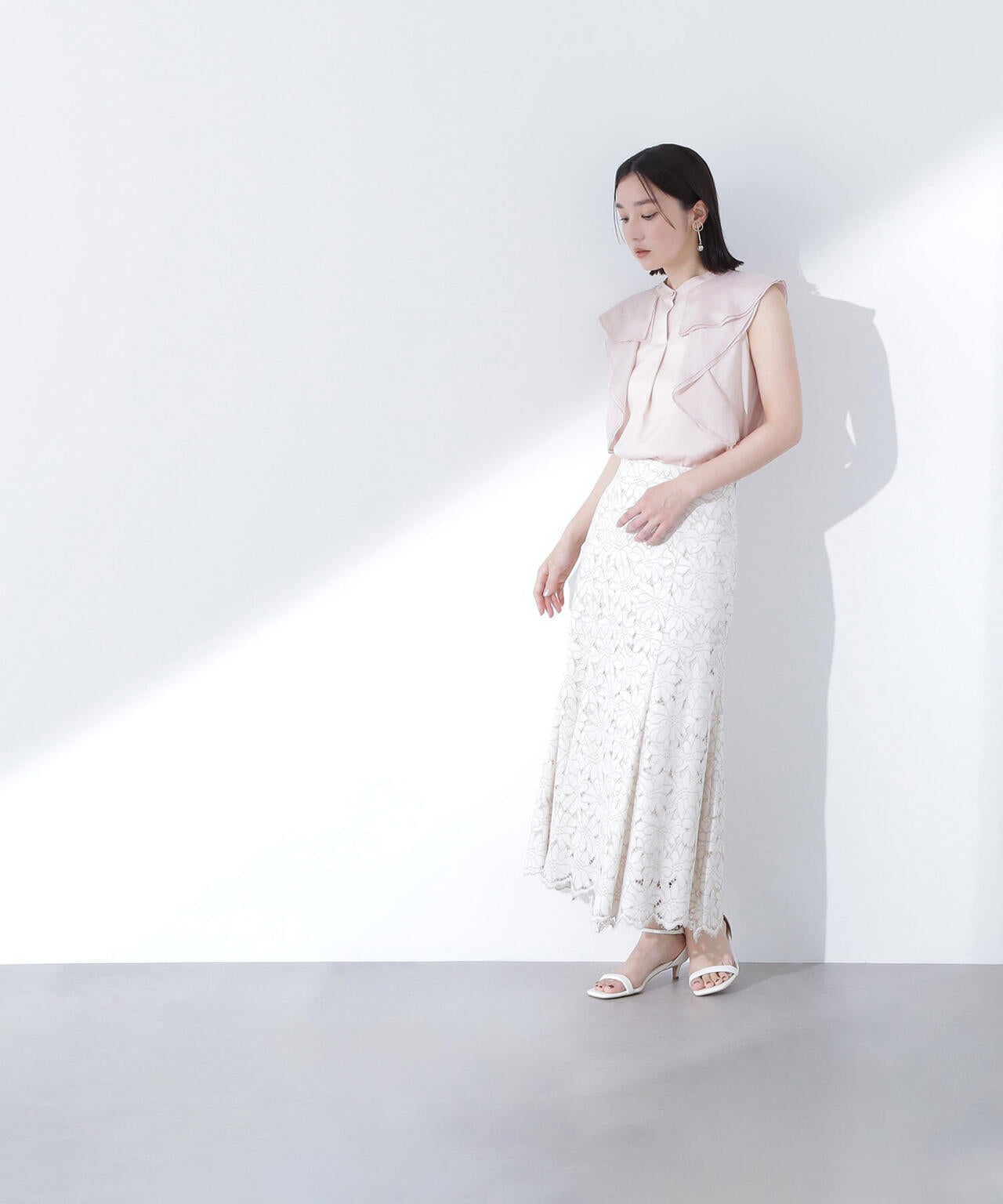 ラッフルレース SETUP スカート*