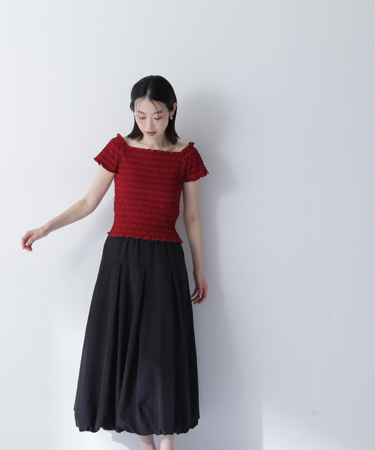 切替タックバルーンスカート*