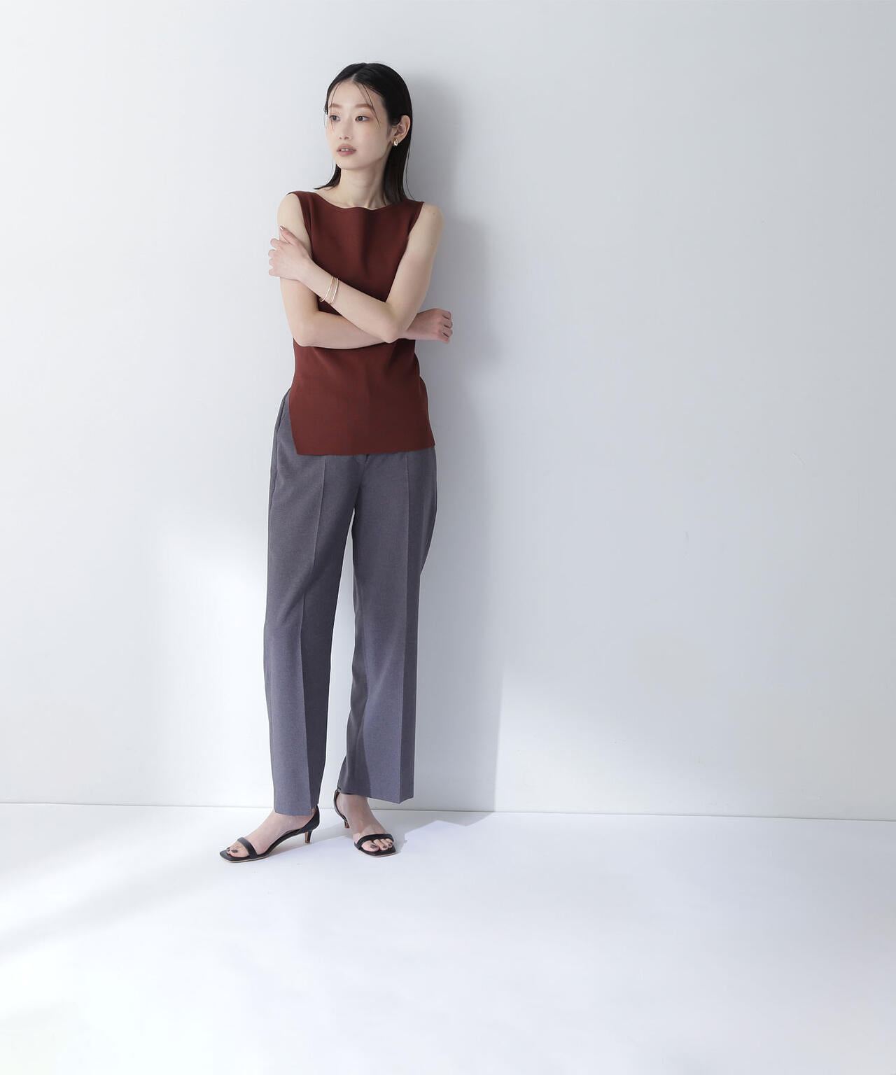 ドライタッチストレートパンツ*
