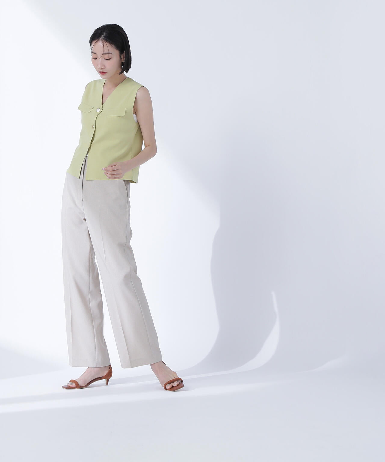 ドライタッチストレートパンツ*