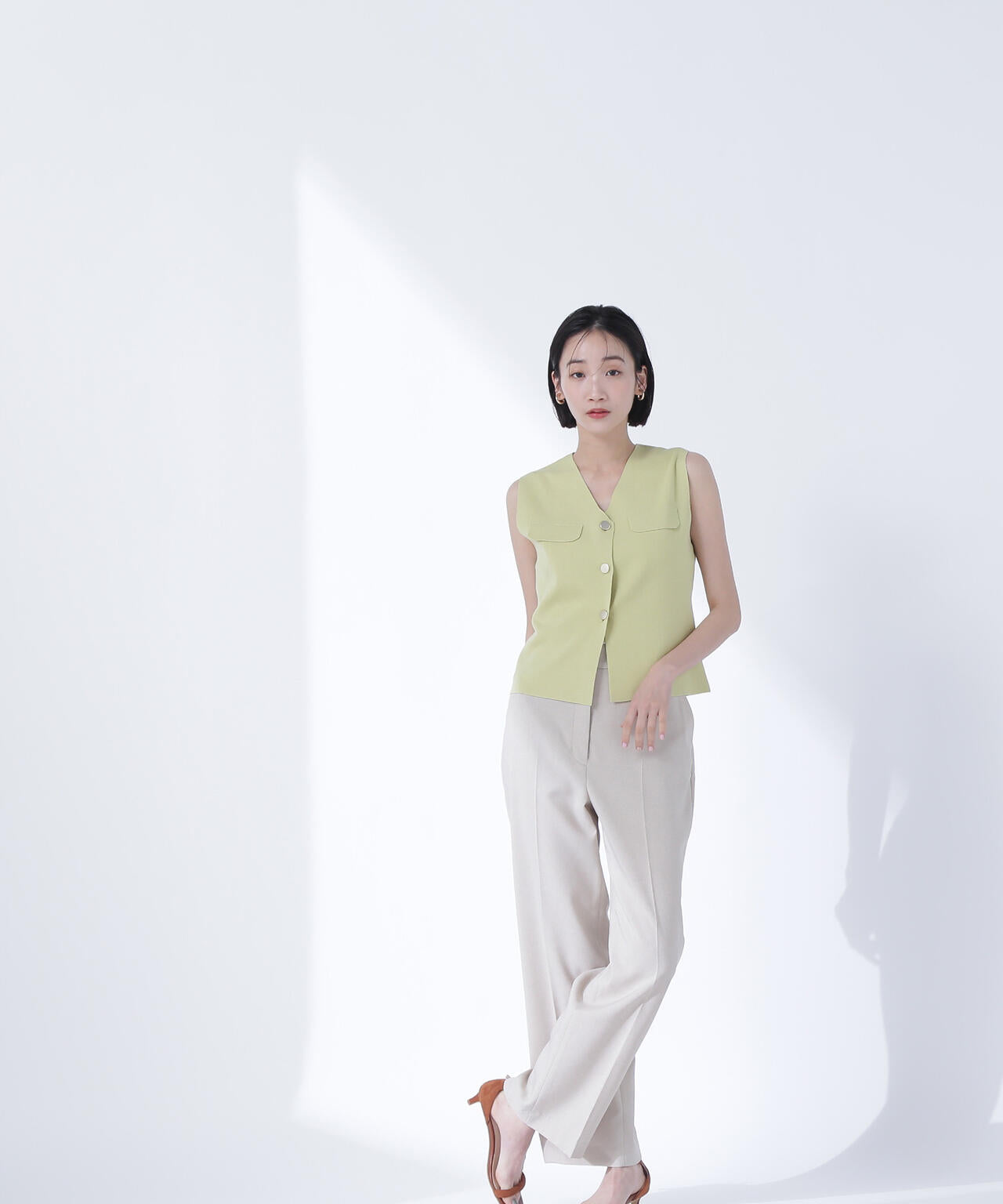ドライタッチストレートパンツ*